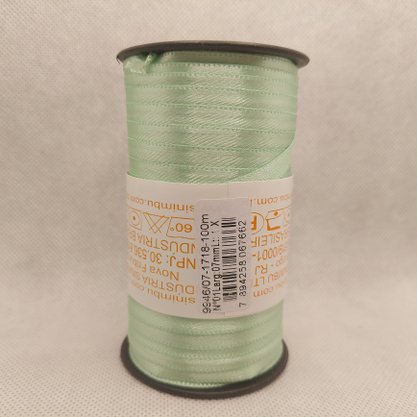 Fita Cetim Simples 7mm x 100m Verde Água – Sinimbu
