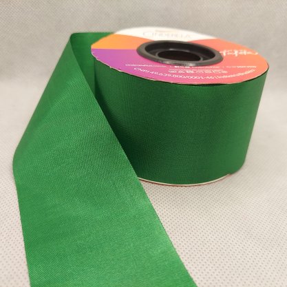 Fita Tafetá Simples 50mm x 50m Verde Bandeira - Cinderela