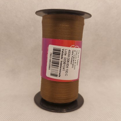 Fita Tafetá Simples 6mm x 100m Caramelo – Cinderela