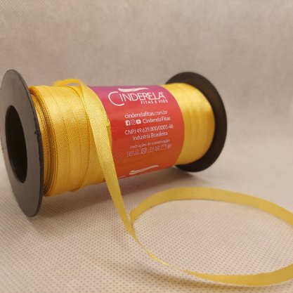 Fita Tafetá Simples 6mm x 100m Ouro Velho – Cinderela