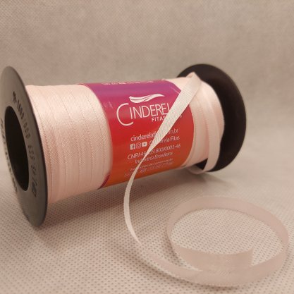 Fita Tafetá Simples 6mm x 100m Rosa - Cinderela