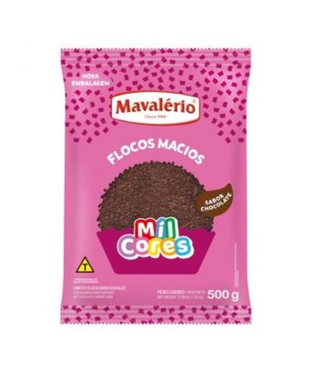Flocos macio sabor chocolate Mil Cores 500g - Mavalério