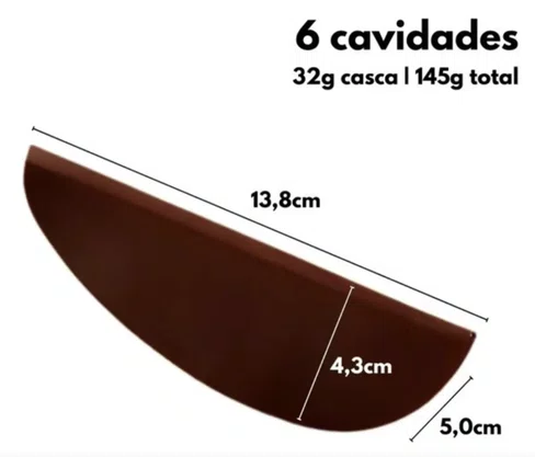 Forma Acetato BWB Dupla Face Semi Profissional cód.3716 Ovo Fatias
