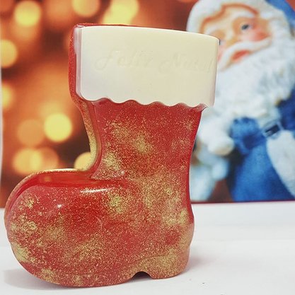 Forma Acetato BWB Especial com silicone cód.128 Bota Feliz Natal 