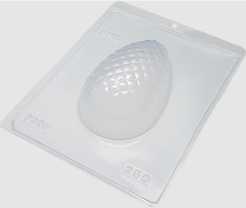 Forma Acetato BWB Especial com silicone cód. 9339 Ovo textura Matelasse 250g