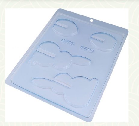 Forma Acetato BWB Simples cód.9870 Coelho 3D