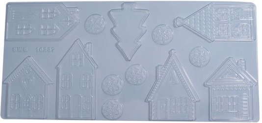 Forma Acetato BWB Simples Grande cód.10237 Placa Decoração Natalina