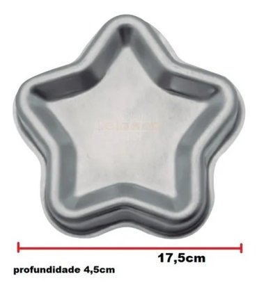 Forma Ballerine Natal Estrela (17,5x4,5cm) - Caparroz.