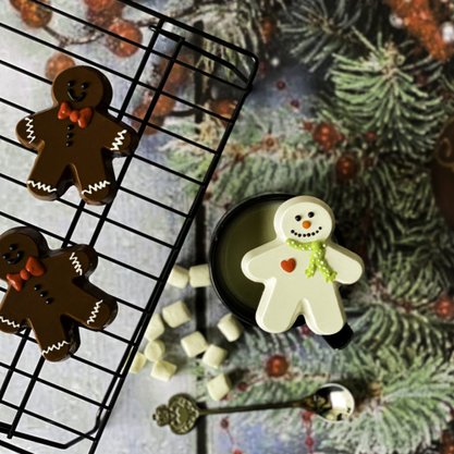 Forma Especial Dupla Face de Natal Gingerbread 