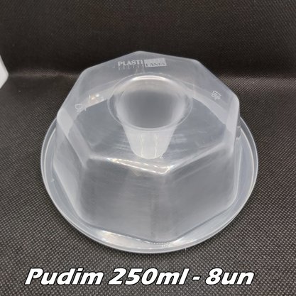 Forma para Pudim Média 250ml – 8 unid – Plastilânia