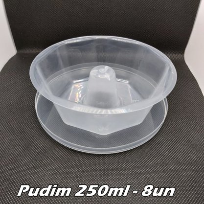 Forma para Pudim Média 250ml – 8 unid – Plastilânia