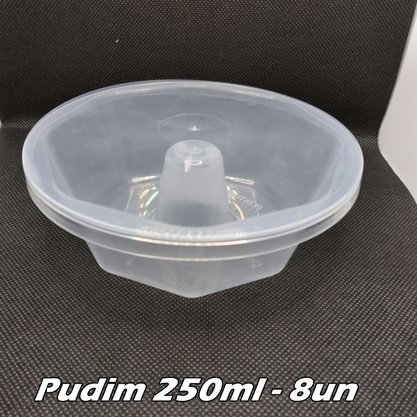 Forma para Pudim Média 250ml – 8 unid – Plastilânia