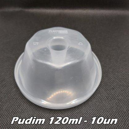 Forma para Pudim Pequena 120ml – 10 unid – Plastilânia