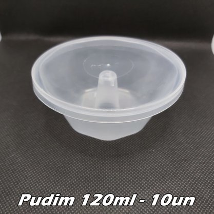 Forma para Pudim Pequena 120ml – 10 unid – Plastilânia