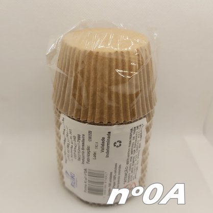 Forminha de papel Alta nº0A Kraft – 100un – Reiki 