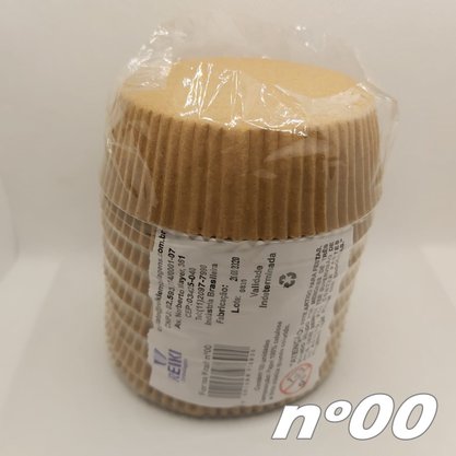 Forminha de papel Baixa nº00 Kraft – 100un – Reiki 