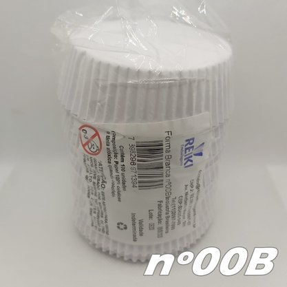 Forminha de papel Baixa nº00B Branca – 100un – Reiki 