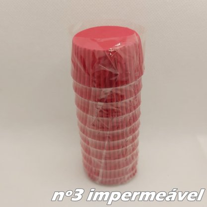 Forminha Impermeável nº3 Vermelha – 100un – Reiki 