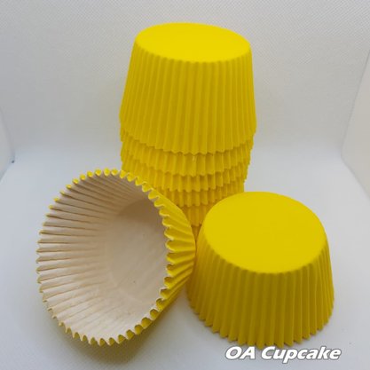 Forminha para Cupcake nº0A Amarela – 100un – Reiki 