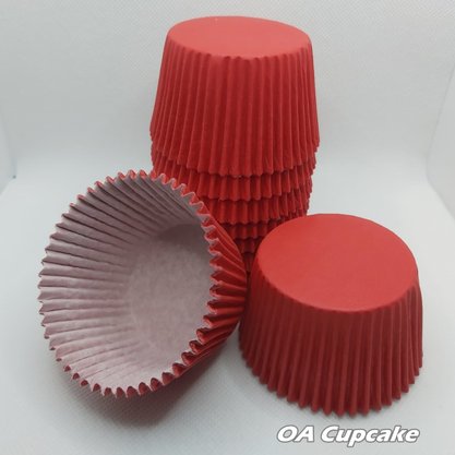 Forminha para Cupcake nº0A Vermelha – 100un – Reiki