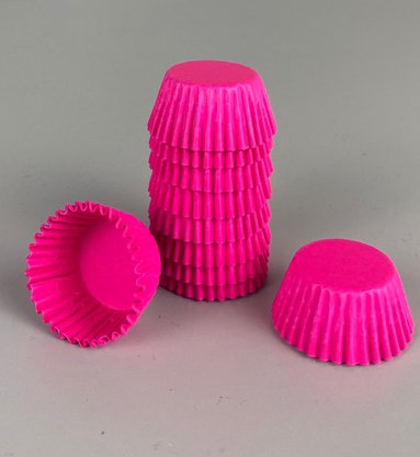 Forminha para doces N°4 Neon Pink com 100 unidades- Reiki 