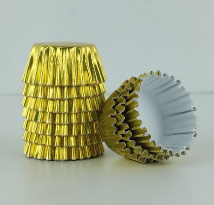 Forminha para doces N°5 Ouro c/50 unidades – Confesta 