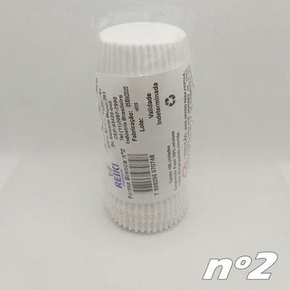 Forminha para doces nº2 Branca – 100un – Reiki 