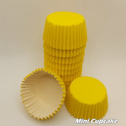 Forminha para Mini Cupcake nº2 Amarela – 100un – Reiki 