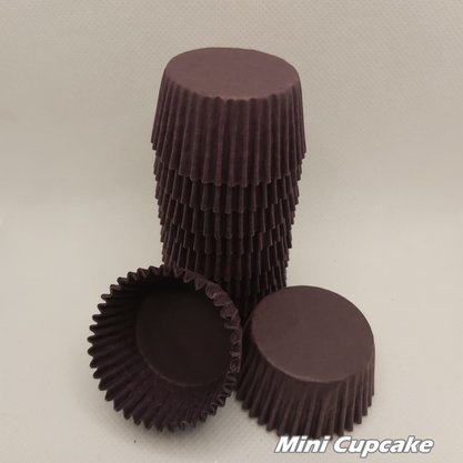 Forminha para Mini Cupcake nº2 Marrom – 100un – Reiki 