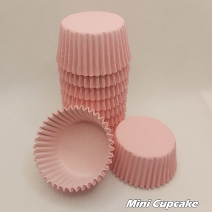 Forminha para Mini Cupcake nº2 Rosa – 100un – Reiki 