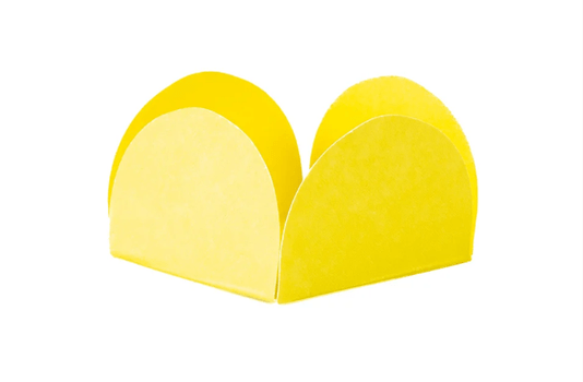 Forminha Quatro Pétalas Amarela 50 unidades – Sulformas 