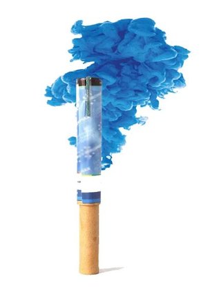 Fumaça Revelação Azul 20mm – Piromax