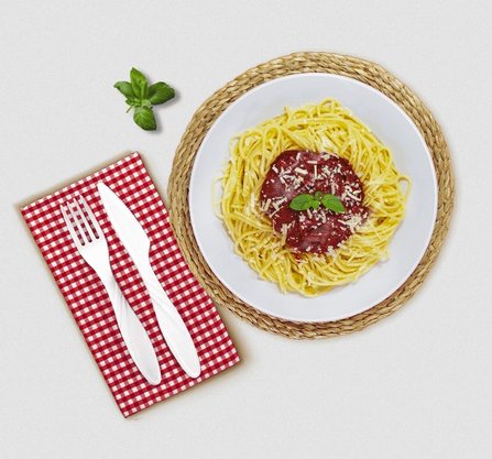Garfo Extra Forte Churrasco Branco com 20 un. - Strawplast