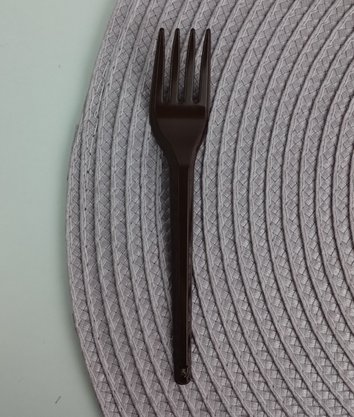 Garfo sobremesa com 50 unidades – Marrom – Bello Festas 