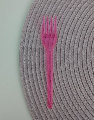 Garfo sobremesa com 50 unidades – Neon Rosa – Bello Festas 