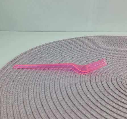Garfo sobremesa com 50 unidades – Neon Rosa – Bello Festas 