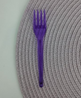 Garfo sobremesa com 50 unidades – Neon Roxo – Bello Festas 