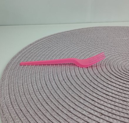 Garfo sobremesa com 50 unidades – Pink – Bello Festas 