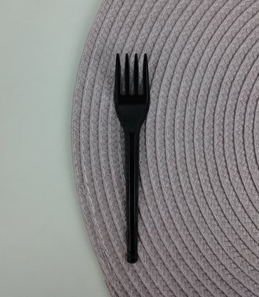 Garfo sobremesa com 50 unidades – Preto – Bello Festas 