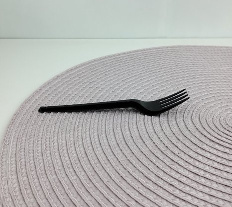 Garfo sobremesa com 50 unidades – Preto – Bello Festas 