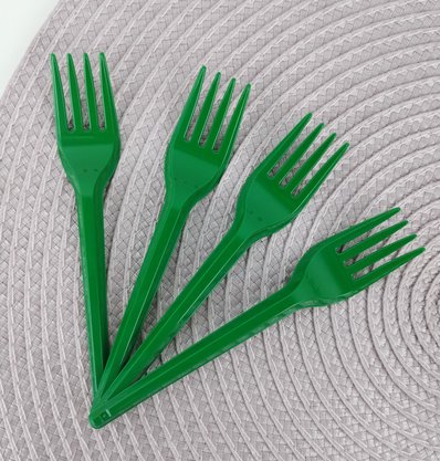 Garfo sobremesa com 50 unidades – Verde – Bello Festas 
