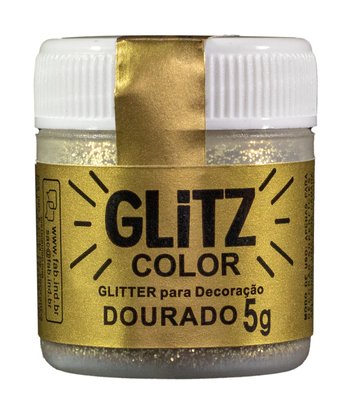 Glitter decorativo FAB Glitz Color Dourado 5g