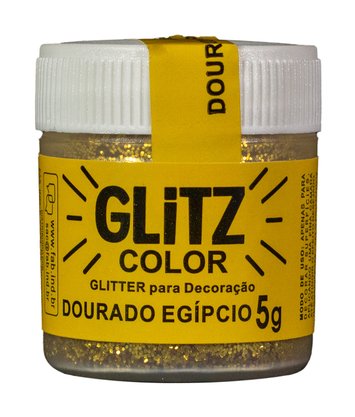 Glitter decorativo FAB Glitz Color Dourado Egípsio 5g