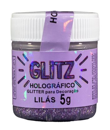 Glitter decorativo FAB Glitz Holográfico Lilás 5g