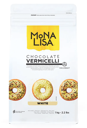 Granulado Belga Mona Lisa Vermicelli Branco 1kg – Callebaut
