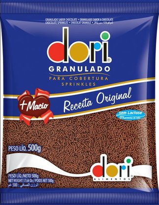 Granulado macio sabor chocolate 500g - Dori
