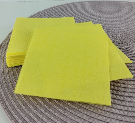 Guardanapo liso Amarelo 20x20 C/50 Unidades – Bello Festas 