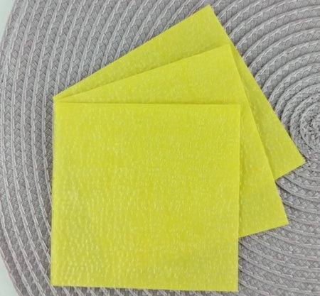 Guardanapo liso Amarelo 20x20 C/50 Unidades – Bello Festas 
