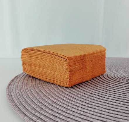 Guardanapo liso Laranja 20x20 C/50 Unidades – Bello Festas 