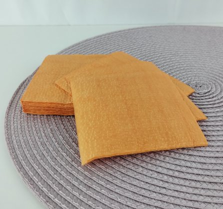 Guardanapo liso Laranja 20x20 C/50 Unidades – Bello Festas 